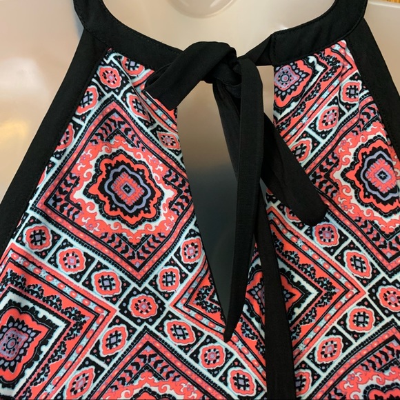 Maurices Boho Halter Tie Geometric Print Sundress Small - Picture 3 of 5
